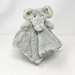 Maxx Marketing Gray Elephant Rattle Plush Lovey Security Blanket Ribbed Corduroy